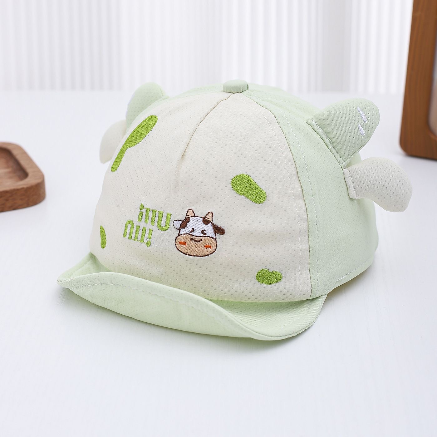 Summer Children's Style Cow-shaped Hat With A Brim. This Cute And Casual Baseball Cap For…