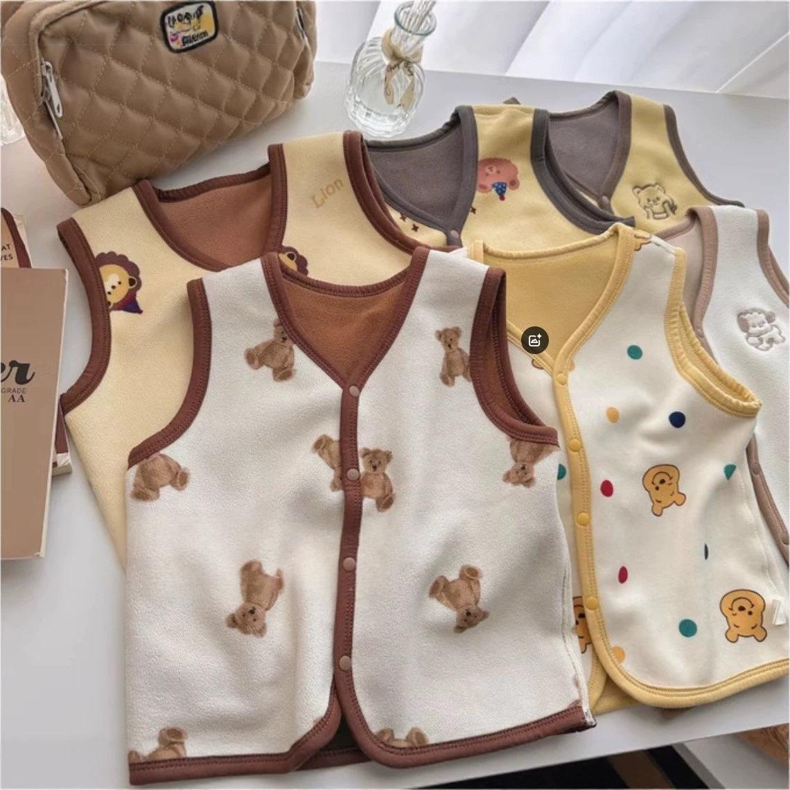 Childrens Small And Large Size Cartoon Vest Spring And Autumn Waistcoat For Boys And…