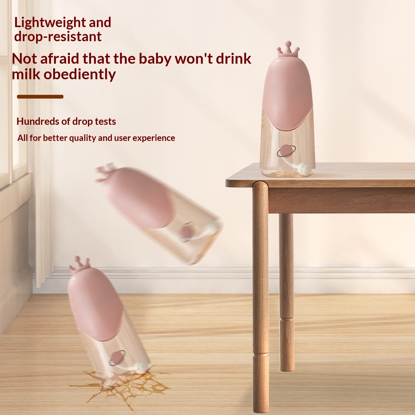 Drop-resistant, Heat-resistant Baby Sippy Cup