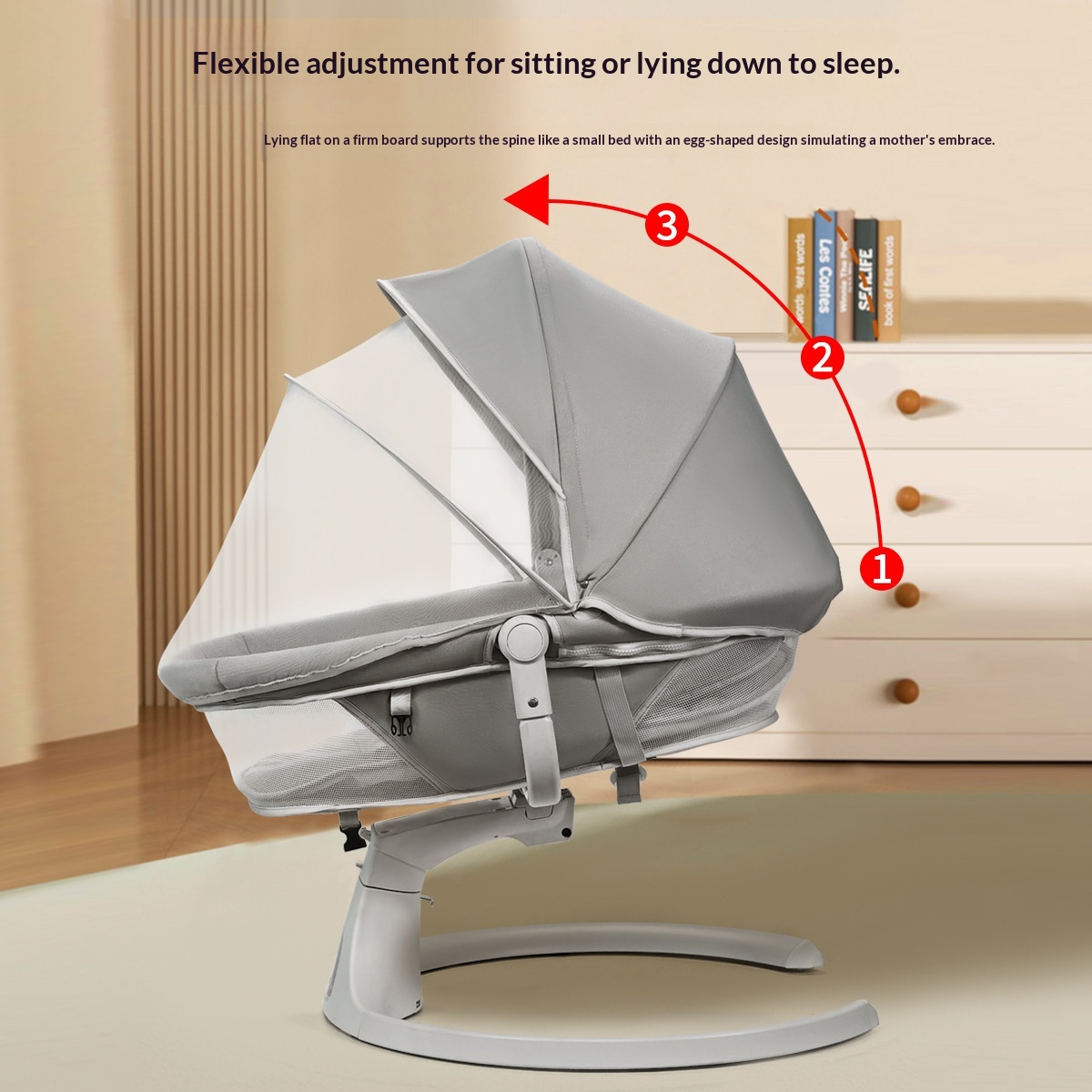 Babys Electric Rocking Chair With Multiple Functions