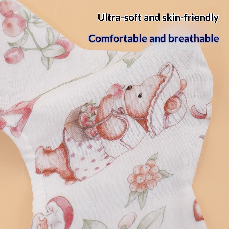Petal Bamboo Cotton Waterproof Kids Bib Waterproof Baby Burp Cloth