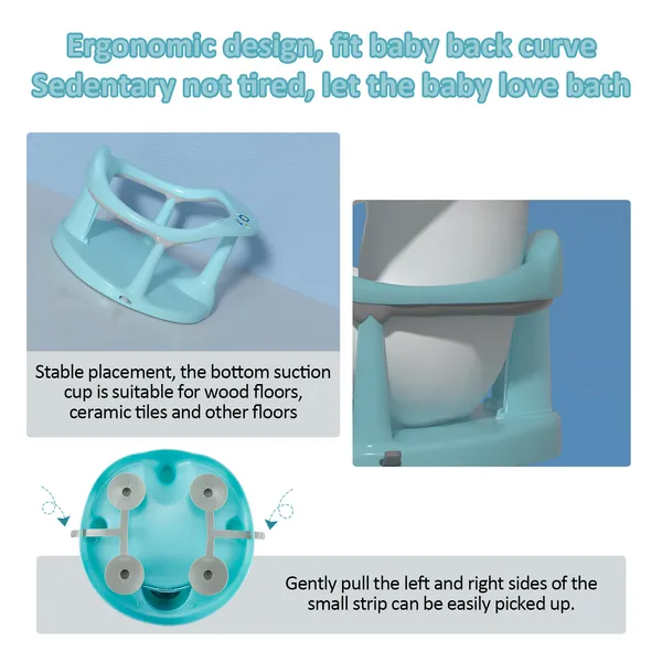 Baby Bath Seat,Baby Bath Chair, Newborn Shower Seat Bathtub Seat Cushion Children's…