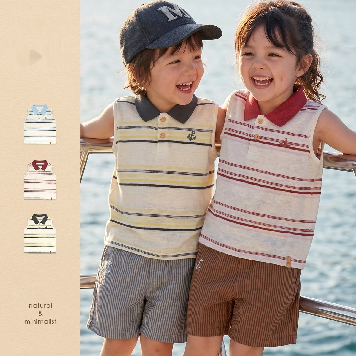Children's T-shirt, Boys' Sleeveless Vest