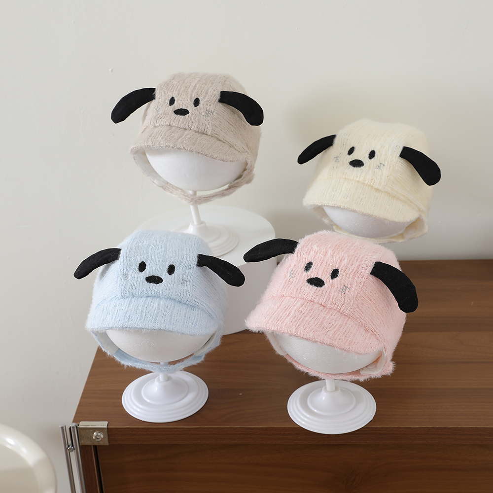 Children's Cartoon Dog-shaped Three-dimensional Ear Protective Ear Cap With Soft Plush…