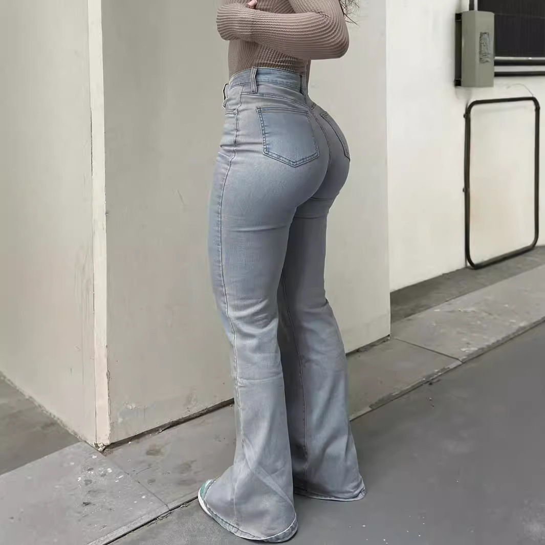 Popular Temu New Straight Jeans Women's American Casual Workwear Pants