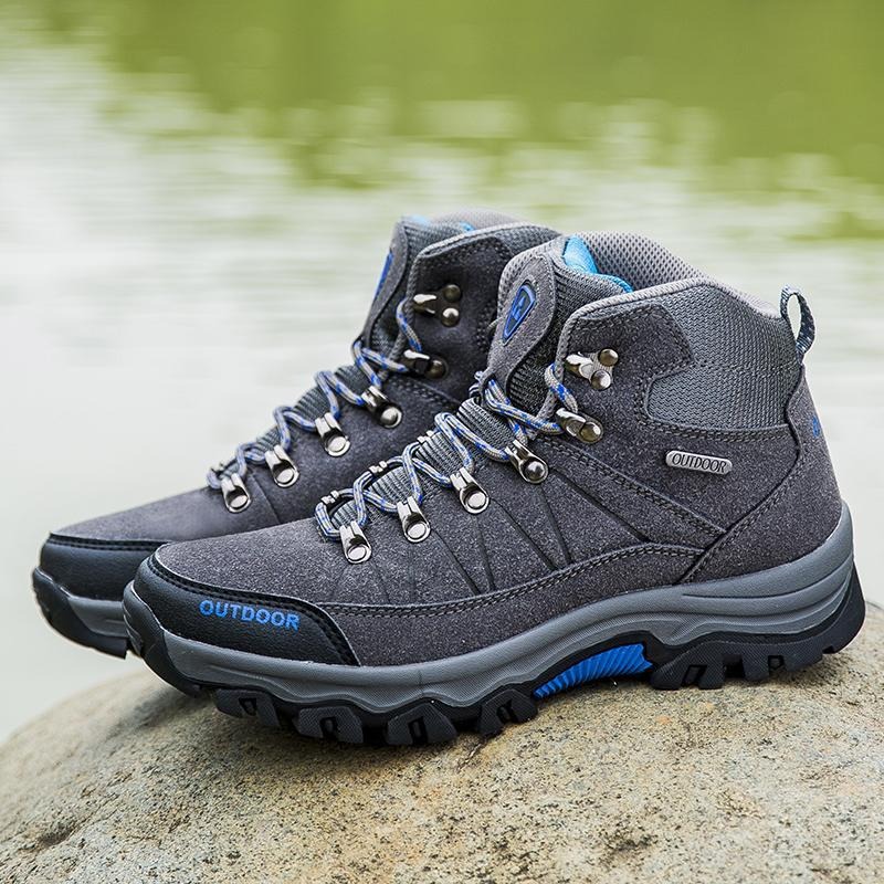Outdoor Hiking Boots With Fleece Lining Warm And Cozy Cotton Shoes