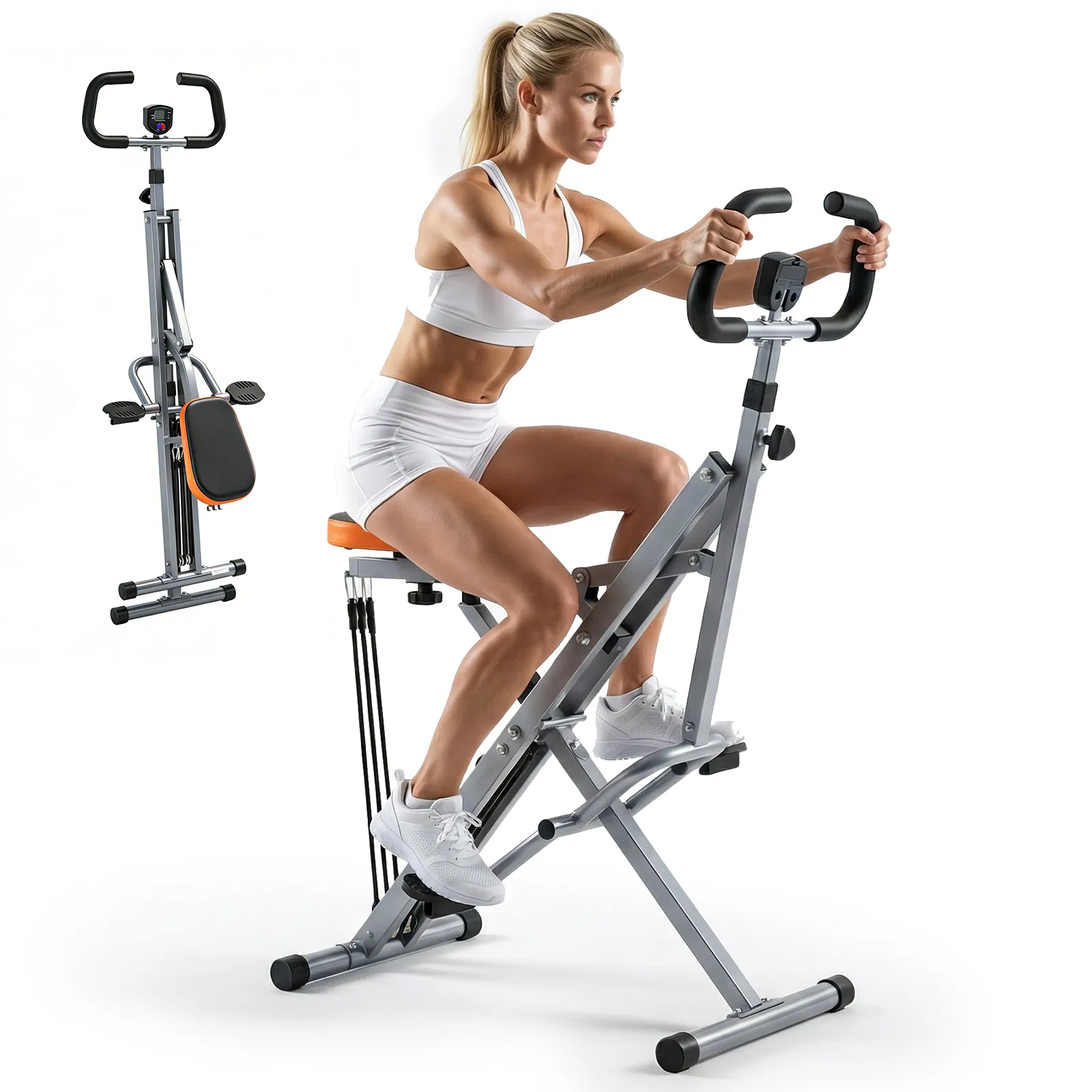 Home squat machine, a 330-pound weight-bearing lower body exercise equipment with…