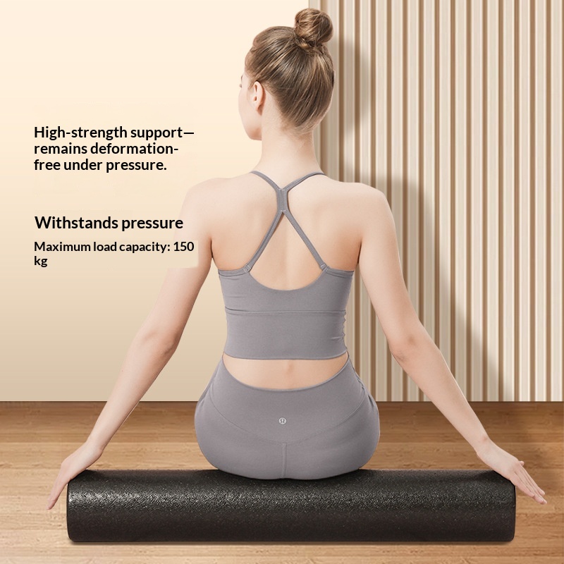 Epp Foam Roller Fitness Equipment Supplies Roller Massage Stick. Glossy Black Roller…