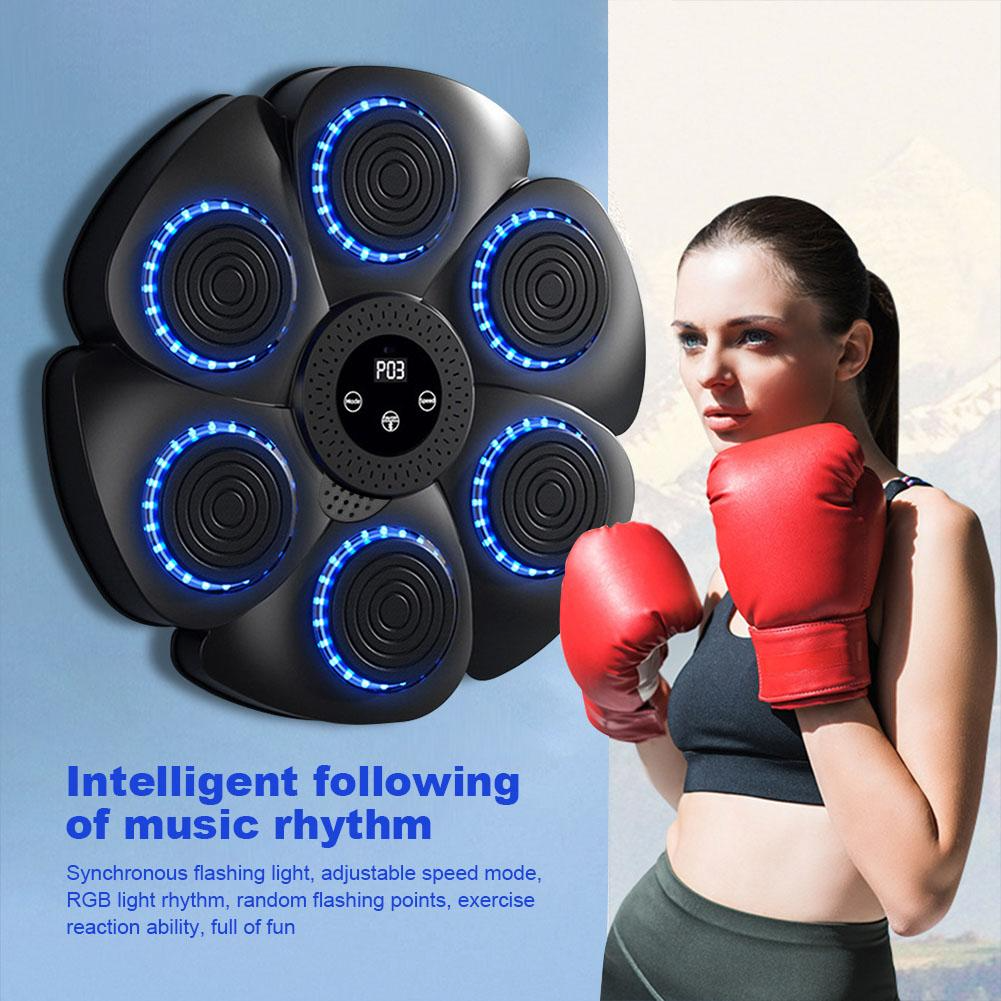 Unisex Smart Bluetooth Music Boxing Machine Wall Mount Punch Trainer With Shockabsorb…
