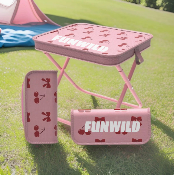 Portable Foldable Camping Stool Chair Small Handbag Style Folding Outdoor Stool, Student…