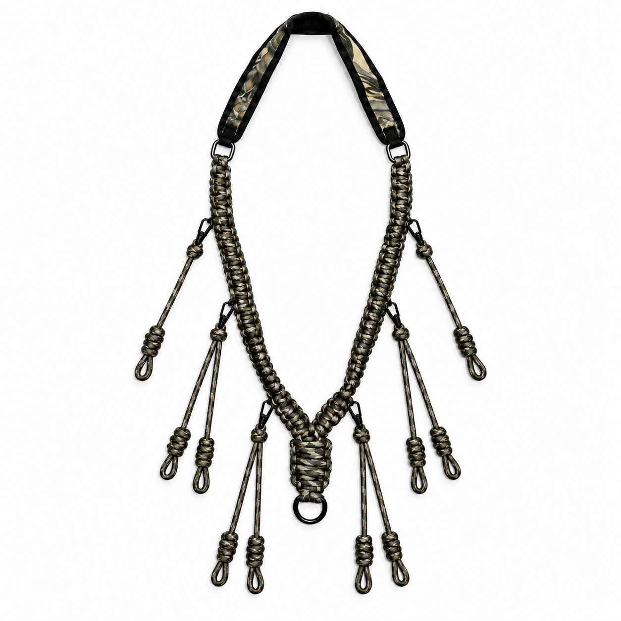 LINK High Camouflage Duck Call Lanyard Nylon Woven Goose 10 Removable Loops Duck Whistle…