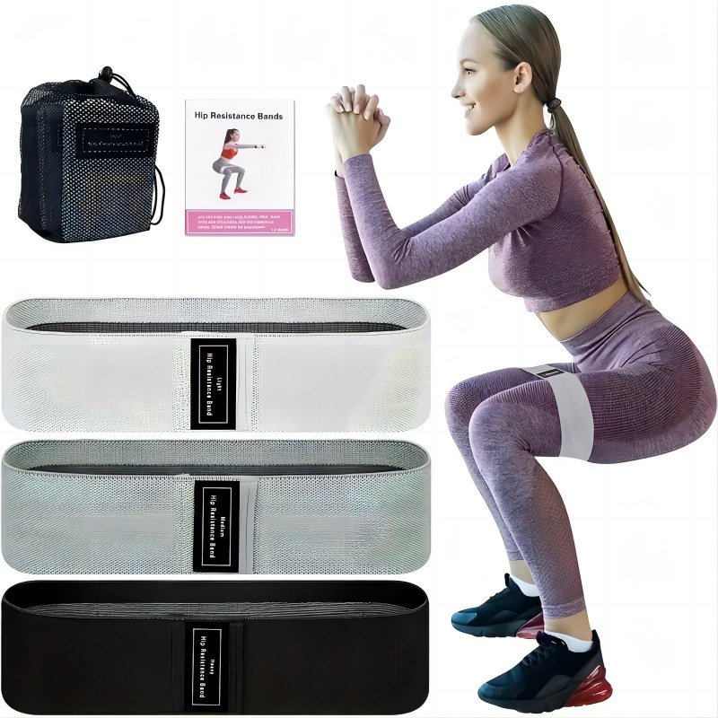 Hip Band Yoga Resistance Band Squat Booty Circle Non-Slip Fitness Butt Lift Hip Band Loop…