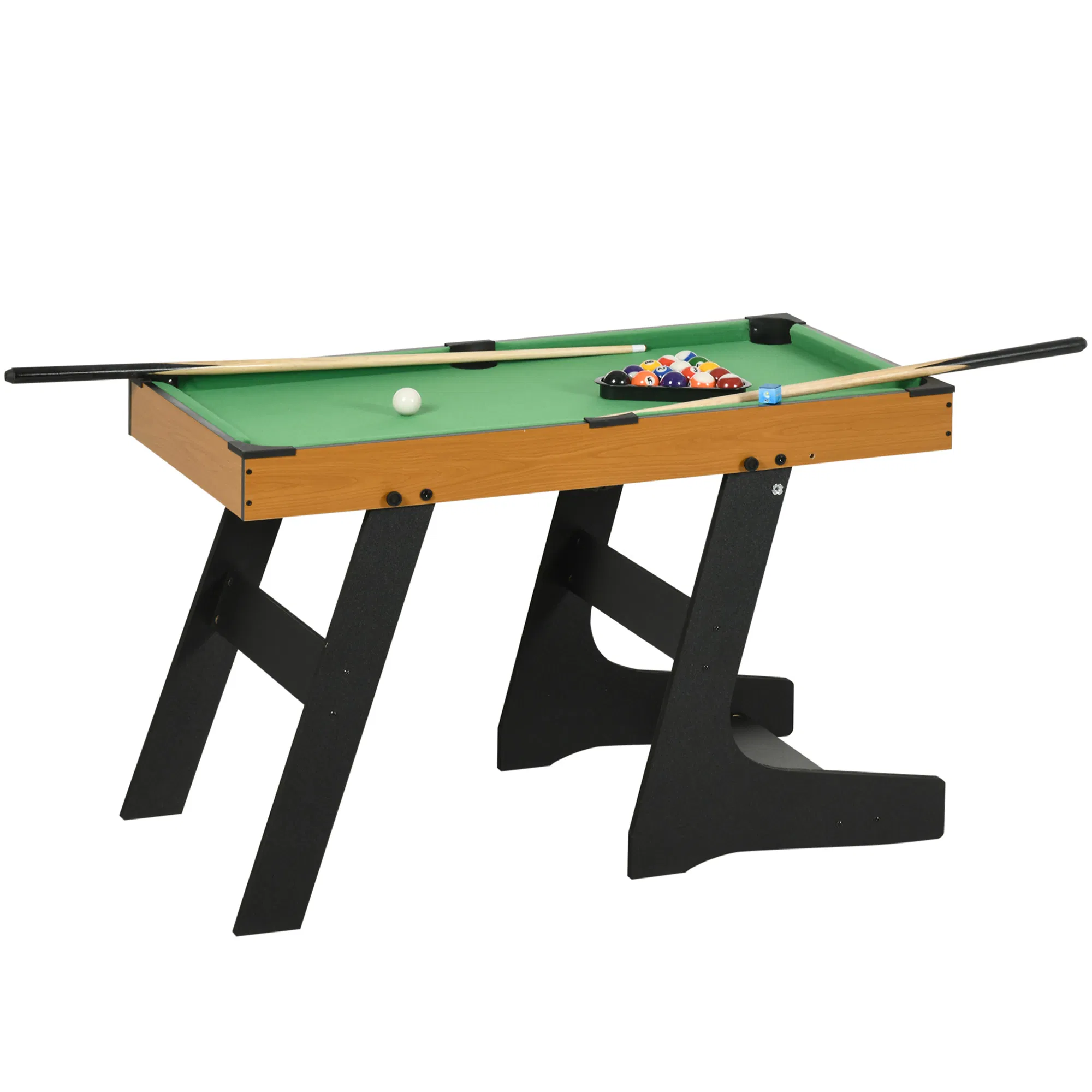 38" Mini Pool Table Set Tabletop Billiards Game with Easy Folding for Storage, with…