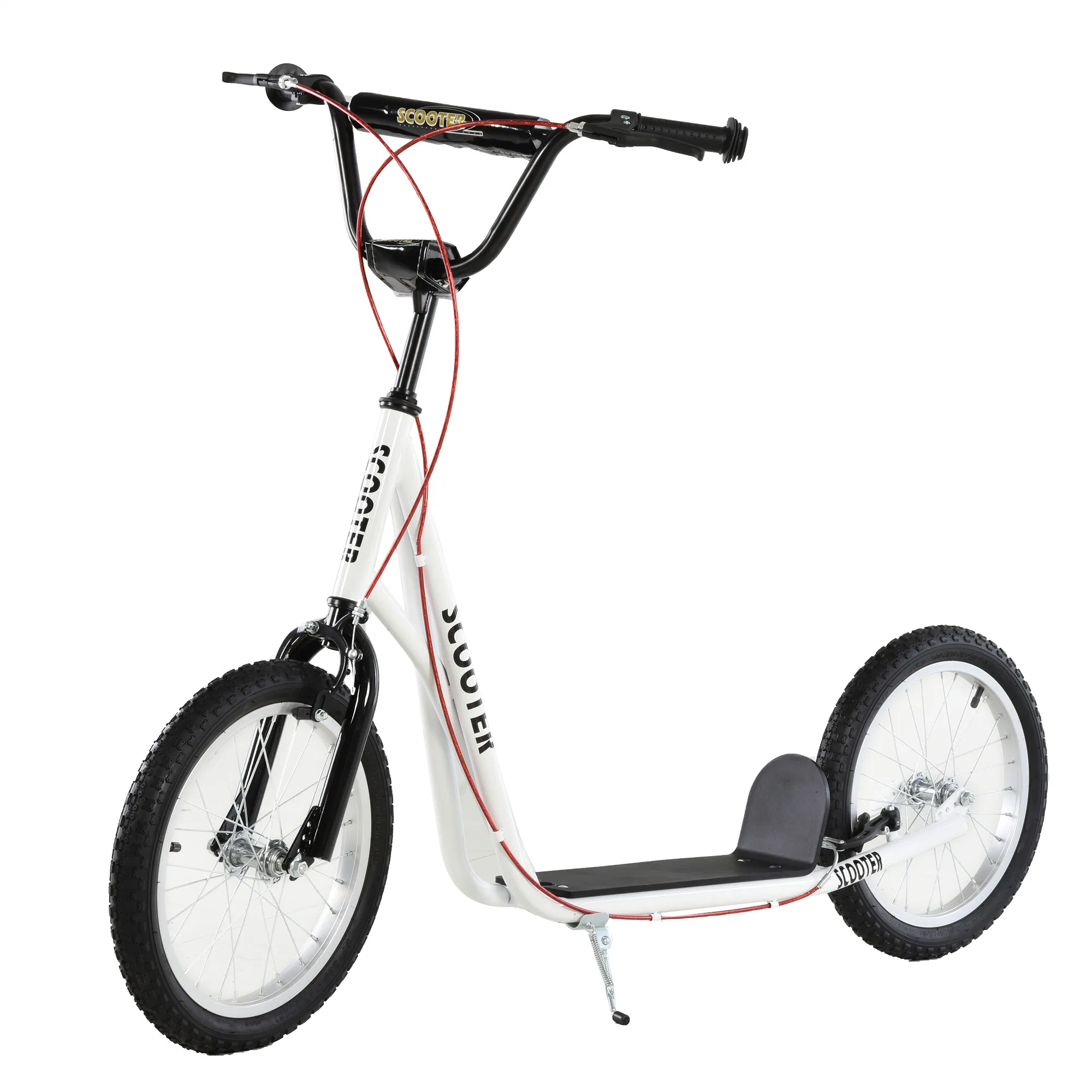 Kids Kick Scooter for 5+ Year Old, Kids Ride on Toy w/ 16'' Inflatable Wheel Dual Brakes…