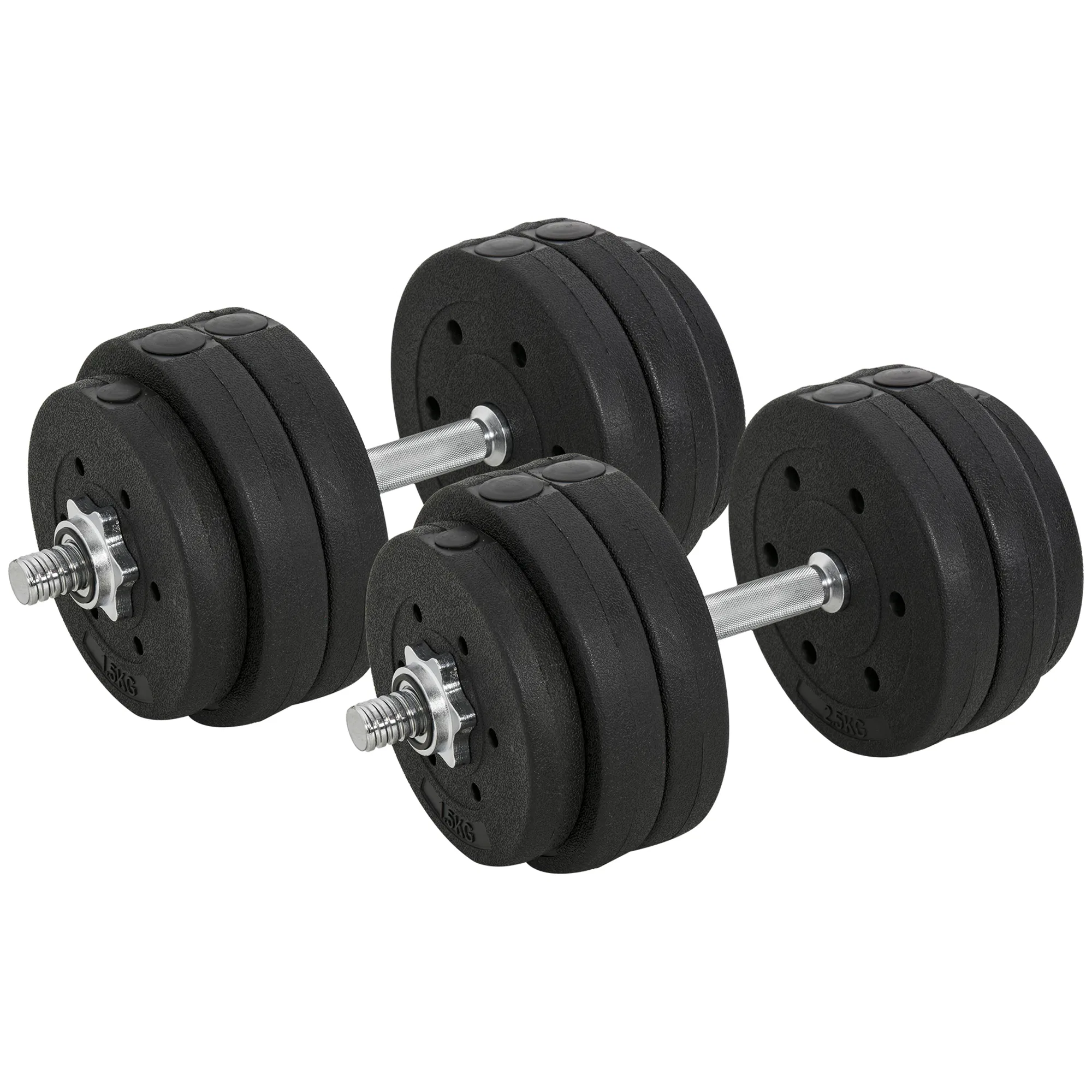 66 lbs Adjustable Dumbbells Weight Set Dumbbell Hand Weight Barbell for Body Fitness…