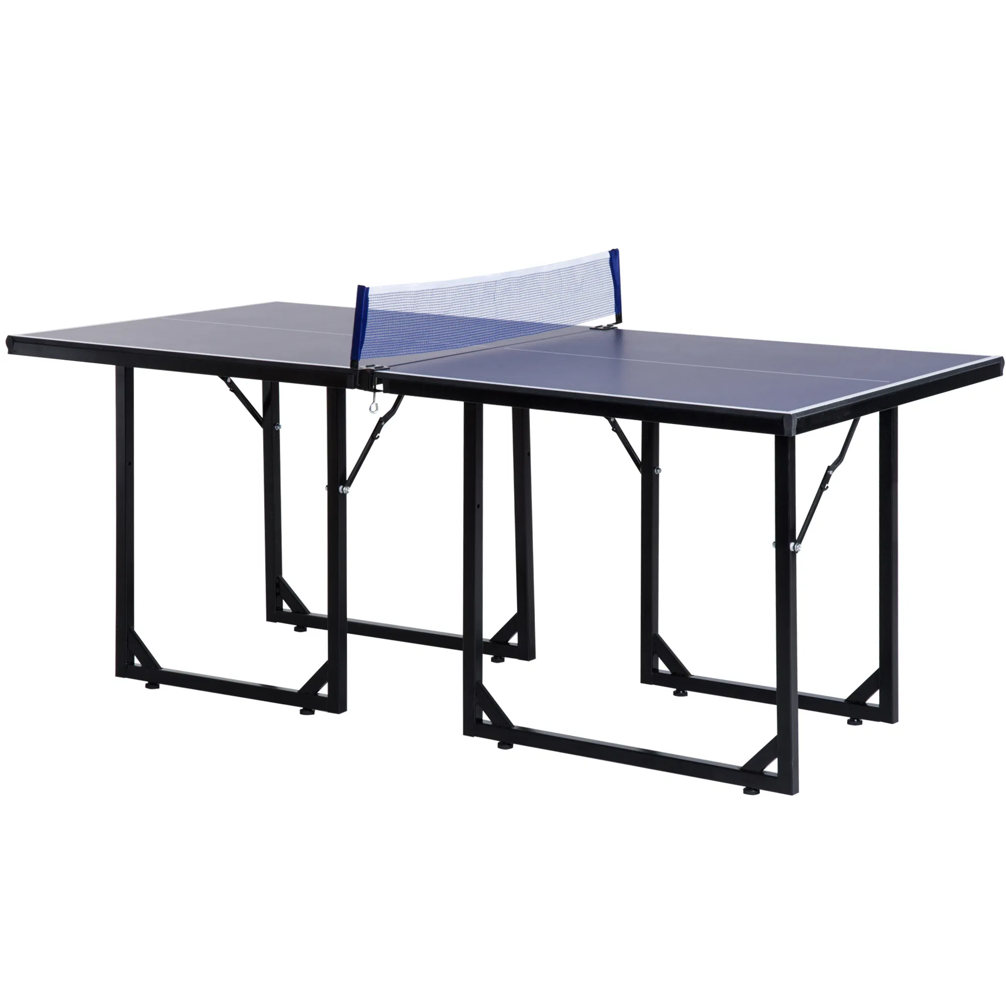 6x3ft Compact Midsize Table Tennis Table Multi-Use Family Ping-pong Table Free Standing…