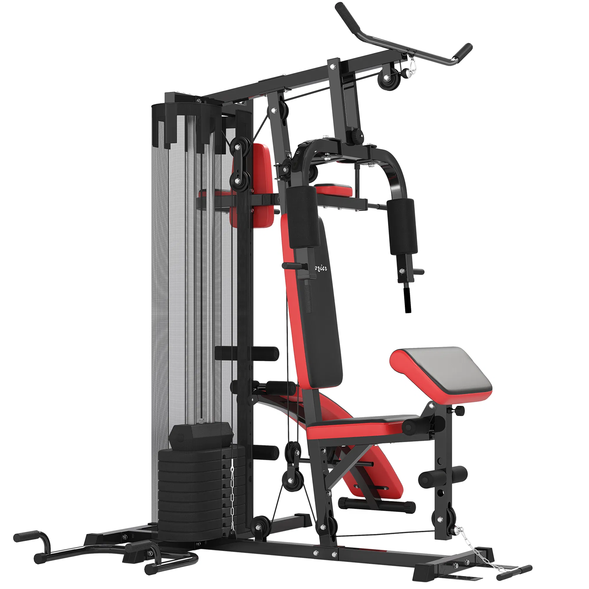 Multi Home Gym Equipment, Workout Station with Sit up Bench, Push up Stand, Dip Station…