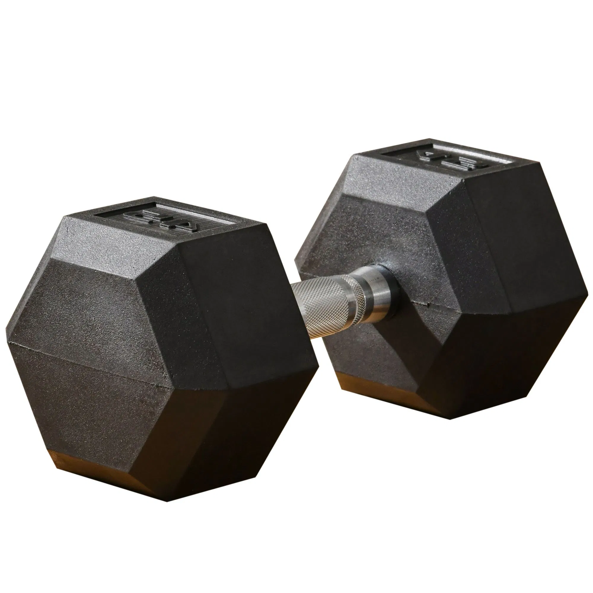 45lbs Rubber Hex Dumbbells Weight Dumbbell Hand Weight Barbell for Body Fitness Training…
