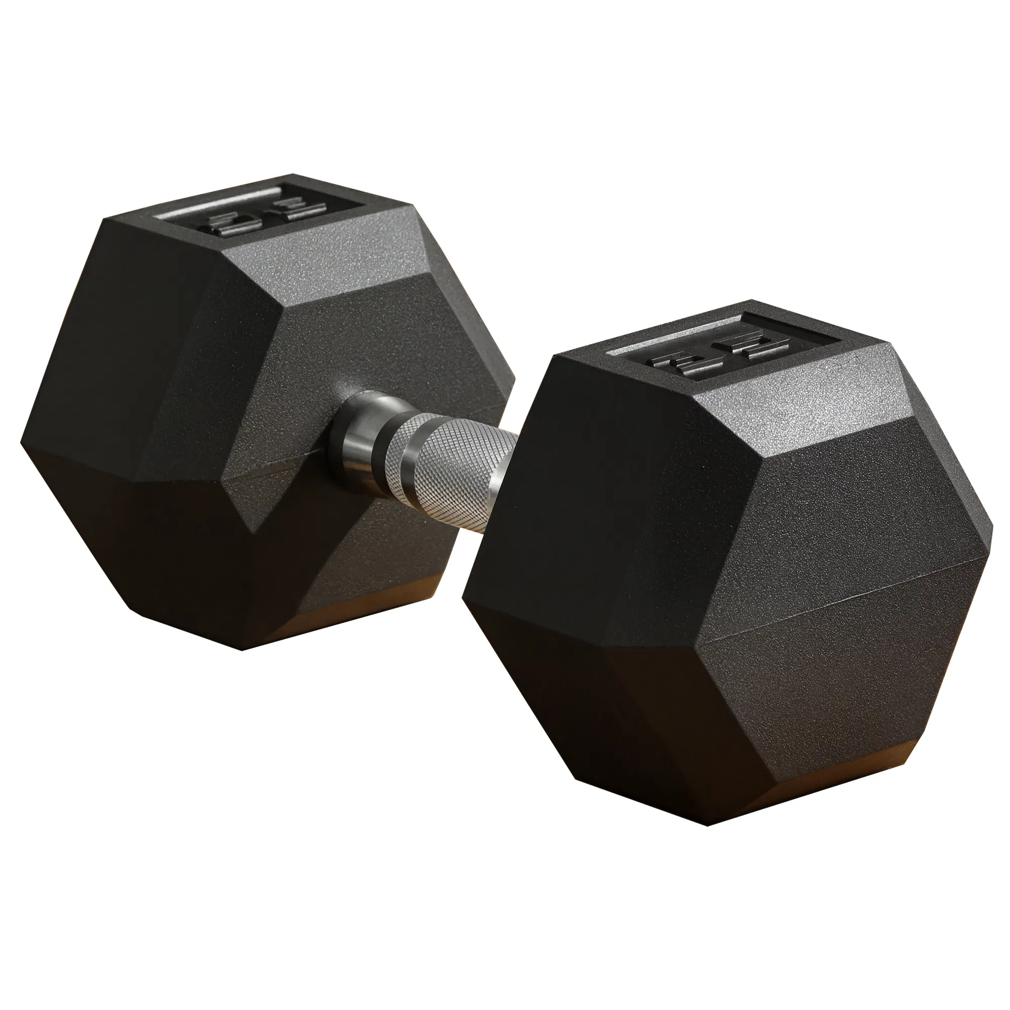 35lbs Rubber Hex Dumbbells Weight Dumbbell Hand Weight Barbell for Body Fitness Training…