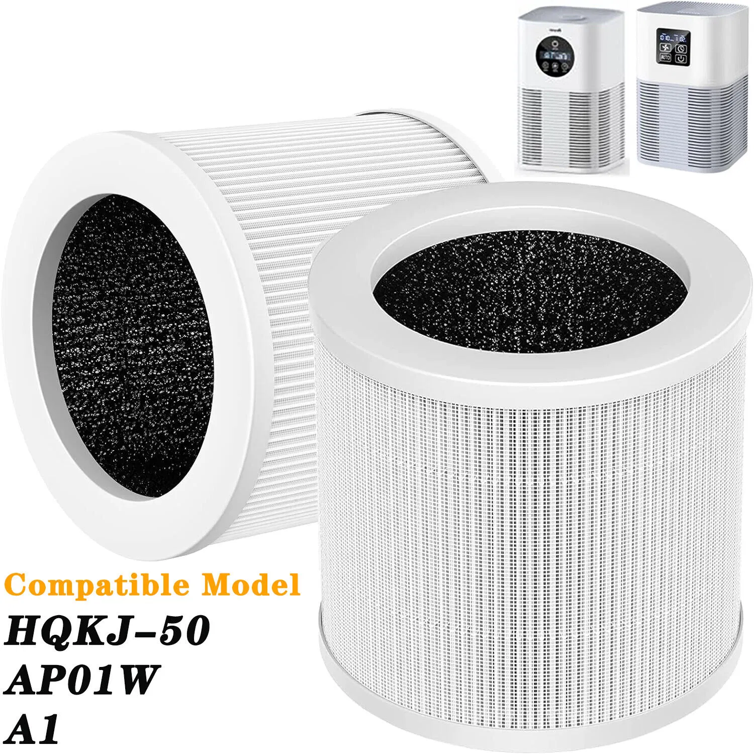 2Pack Air Purifier A1 Replacement Filter H13 True HEPA Air Cleaner Filter(Ships from FBA…