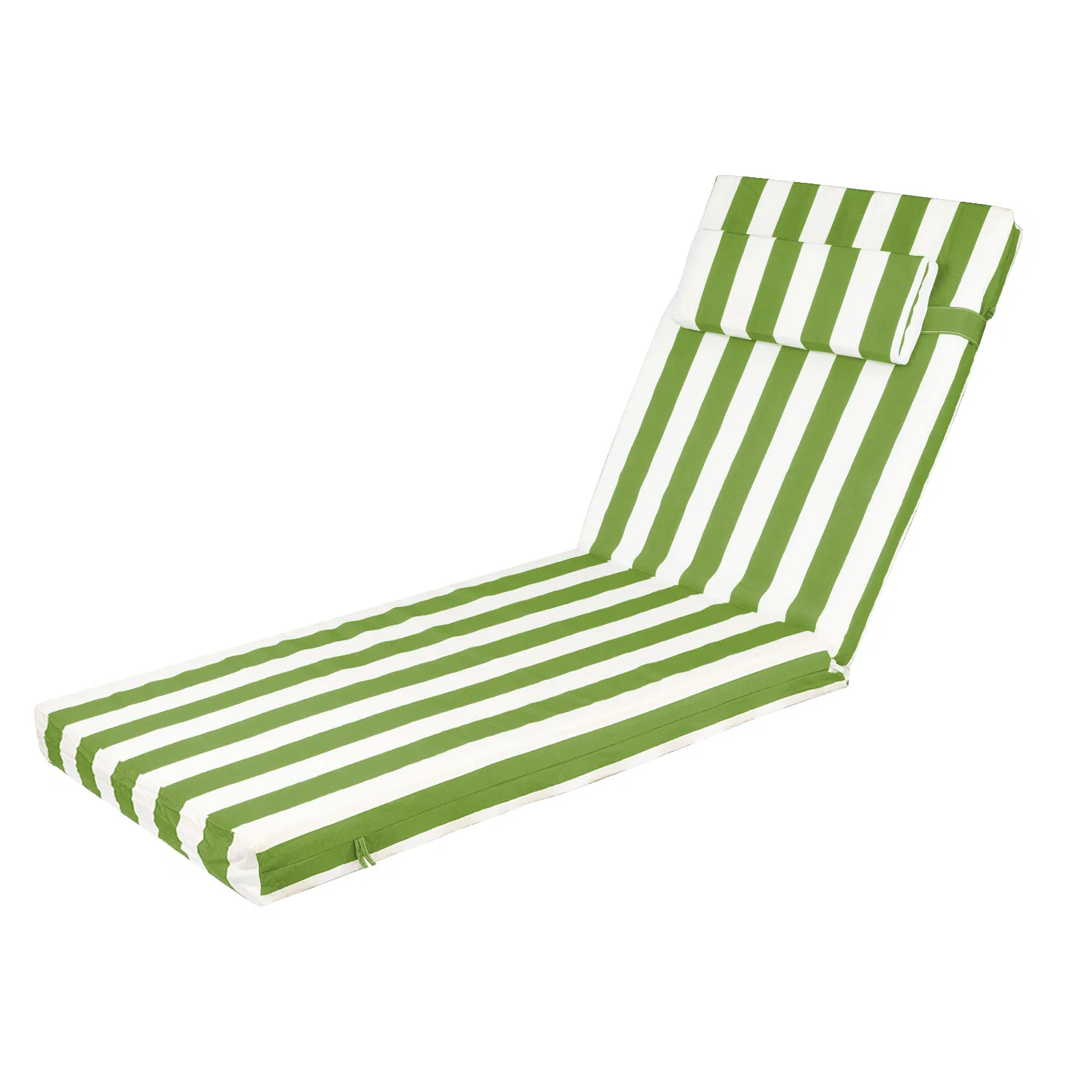 Outdoor Chaise Lounge Cushion, 72 in. x 21 in. x 3 in. Waterproof Fade-Resistant Patio…
