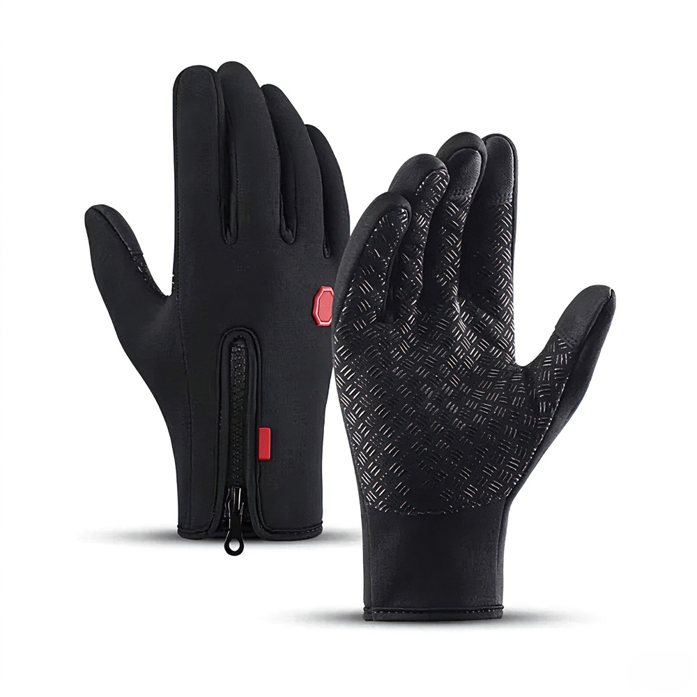 1 Pair Winter Touchscreen Gloves For Men Women, Windproof Anti-Slip Full Finger Gloves…