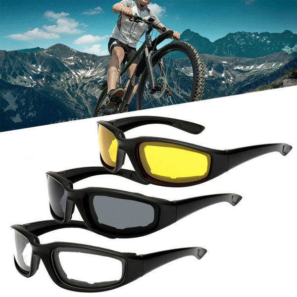 3 pairs Motorcycle Sports Biker Riding Glasses Wind Resistant Eye Protection Women Men…