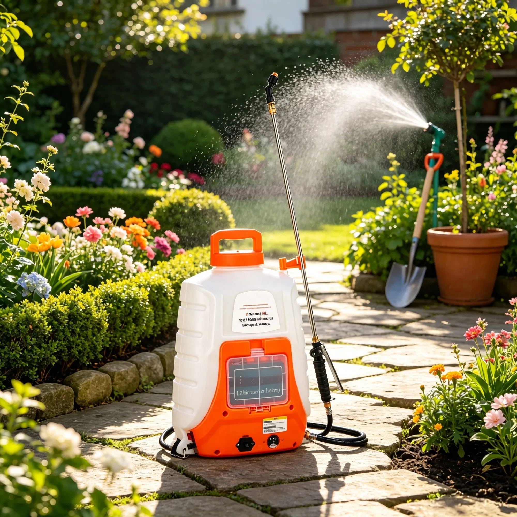 Battery Powered Backpack Sprayer, 0-90 PSI Adjustable Pressure, 12V 8Ah Battery, 8…