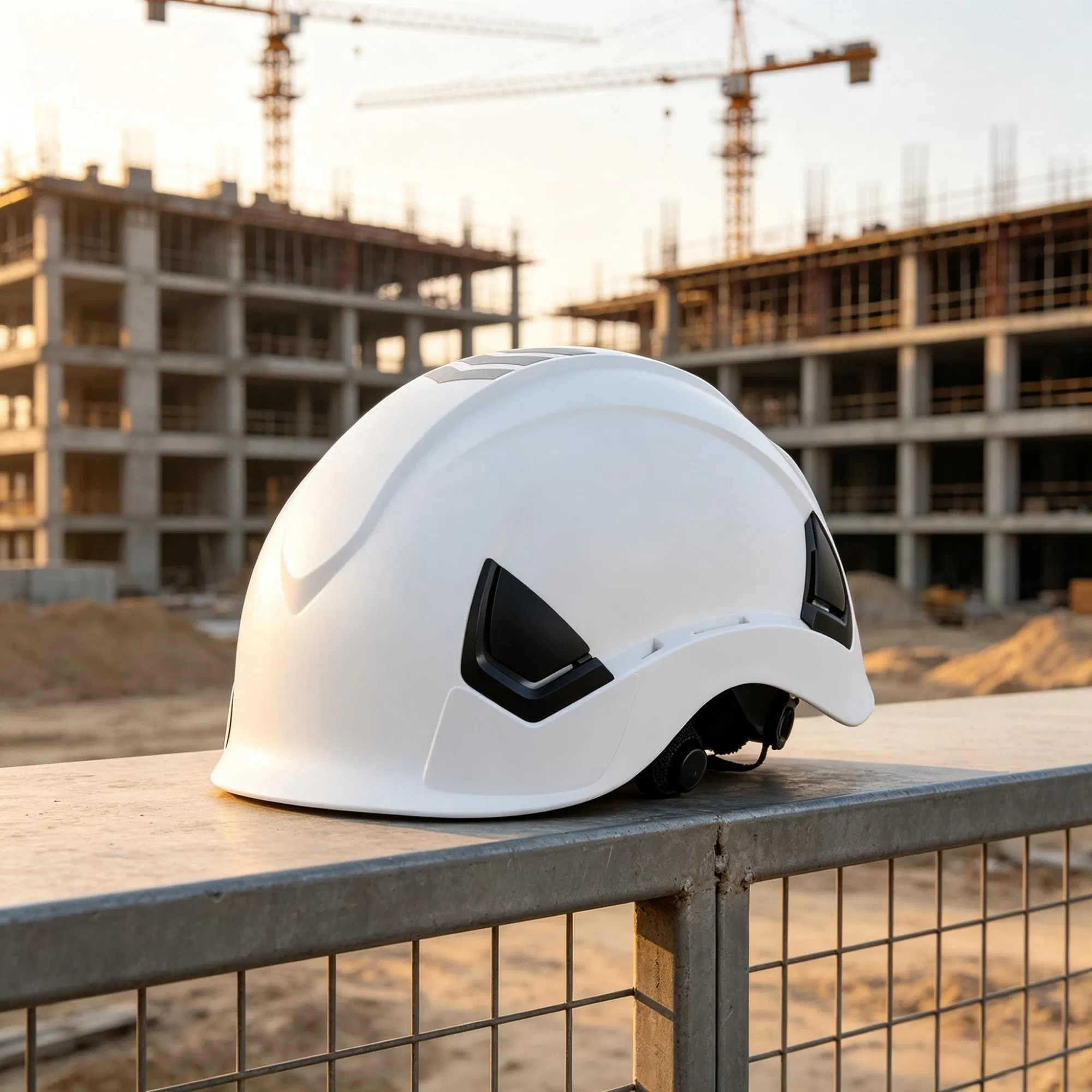 Adjustable Vented Safety Helmet, 6-Point Ratchet Suspension Hardhat for Industrial…