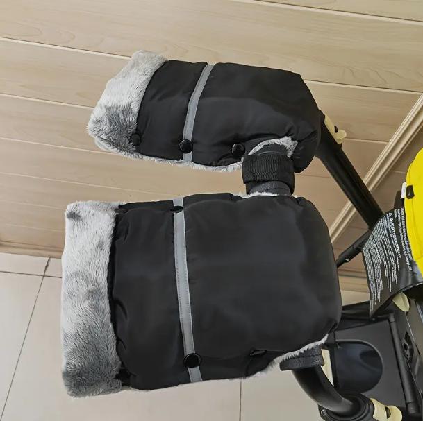 Split-style Extended Stroller Gloves For Outdoor Travel