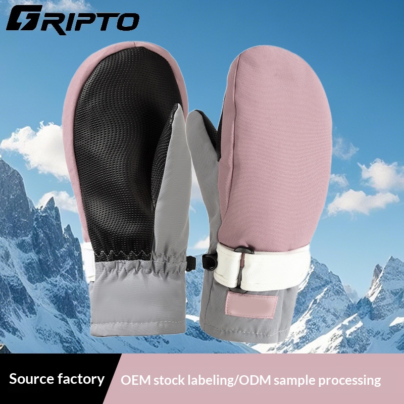 Children's Ski Gloves, Snowboard Gloves, Waterproof, Full-Finger, Five-Finger Liner…