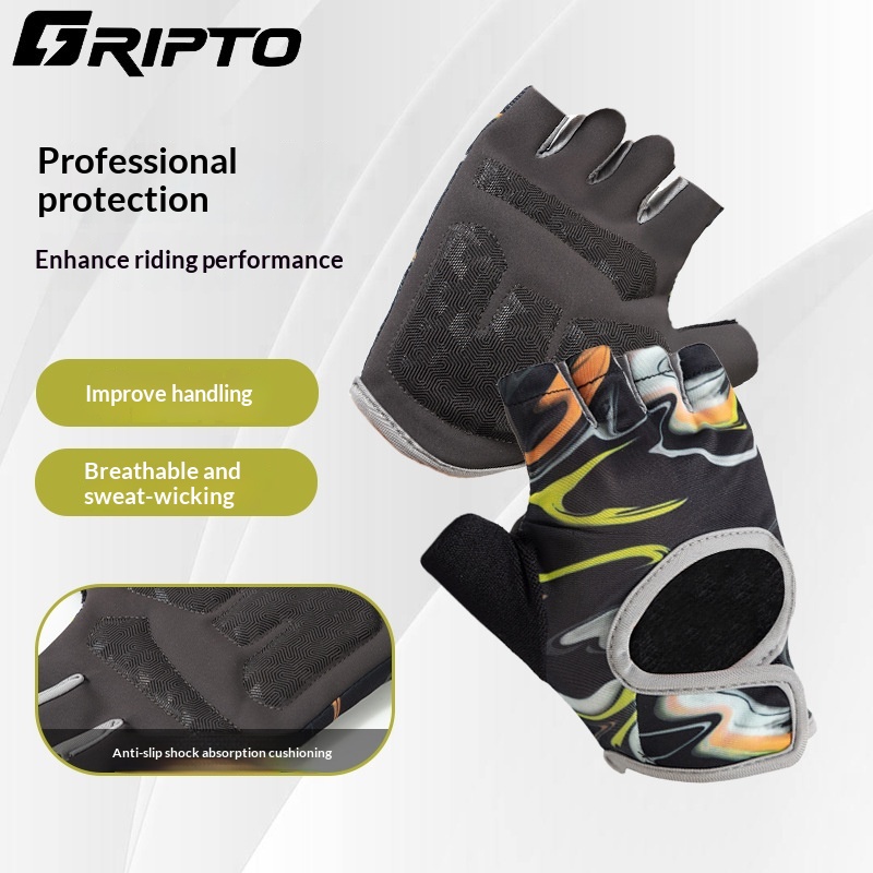 Half-Finger Gloves For Men And Women, Summer Thin Breathable Non-Slip Wear-Resistant…