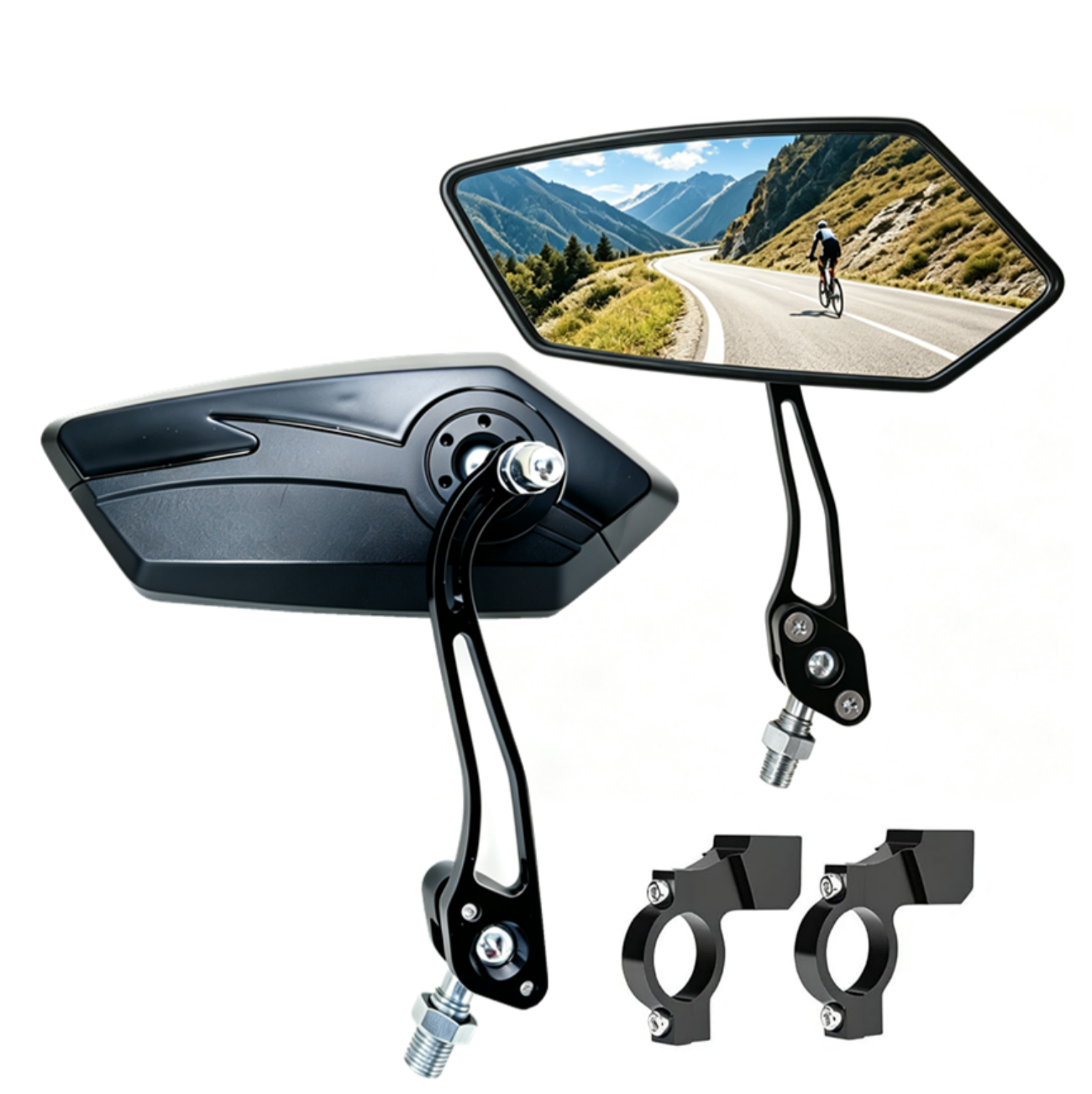 Bicycle Mirrors E-Bike Rearview Mirrors 1 Pair Right Left MTB City Bike Mirror Rotatable…