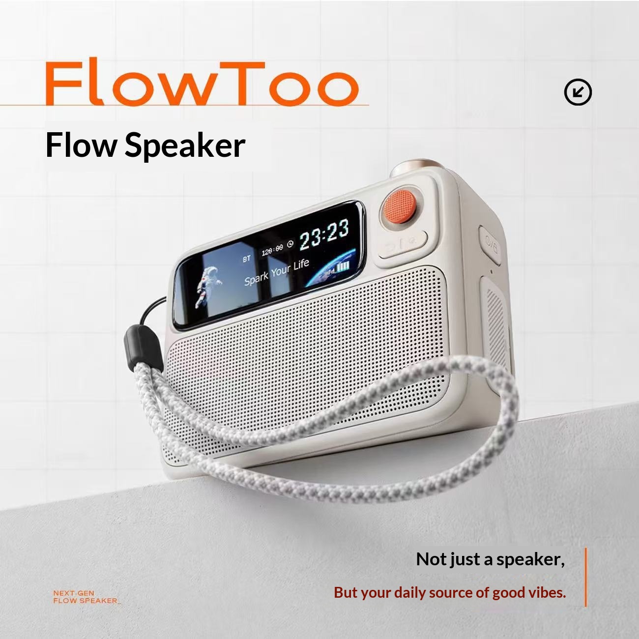 Retro White Noise Flow Bluetooth Speaker