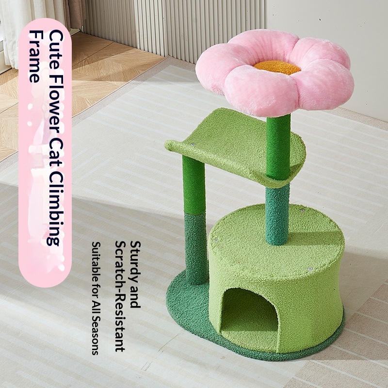 Fluffy Cat Tree Suitable For All Four Seasons