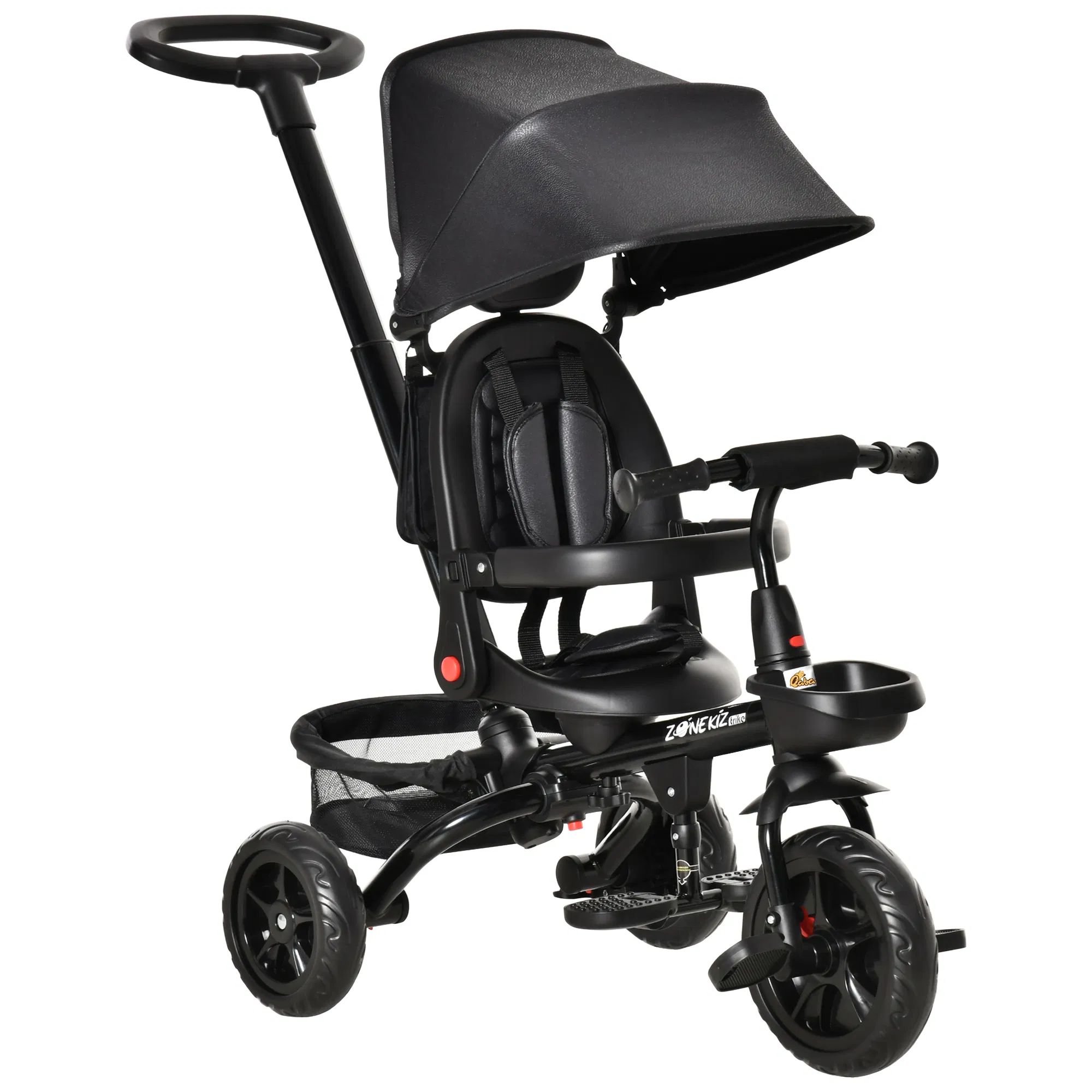 Tricycle for Toddler 4-in-1 Kids Trike with Reversible Adjustable Seat, Baby Push Bike…