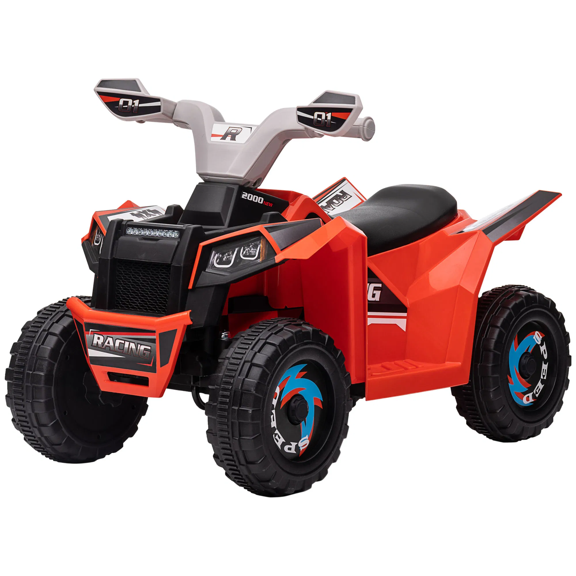 6V Quad Kids Electric Car with Wear-resistant Wheels, for Boys and Girls Aged 18-36…