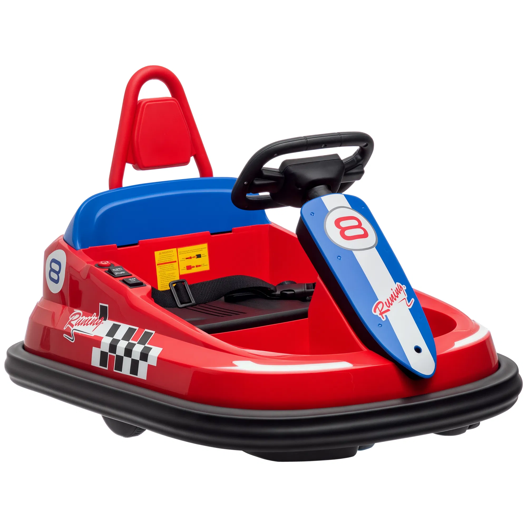 Kids Bumper Car, 6V 360° Rotation Electric Ride on Car, Twin Motors Battery Powered Toy…