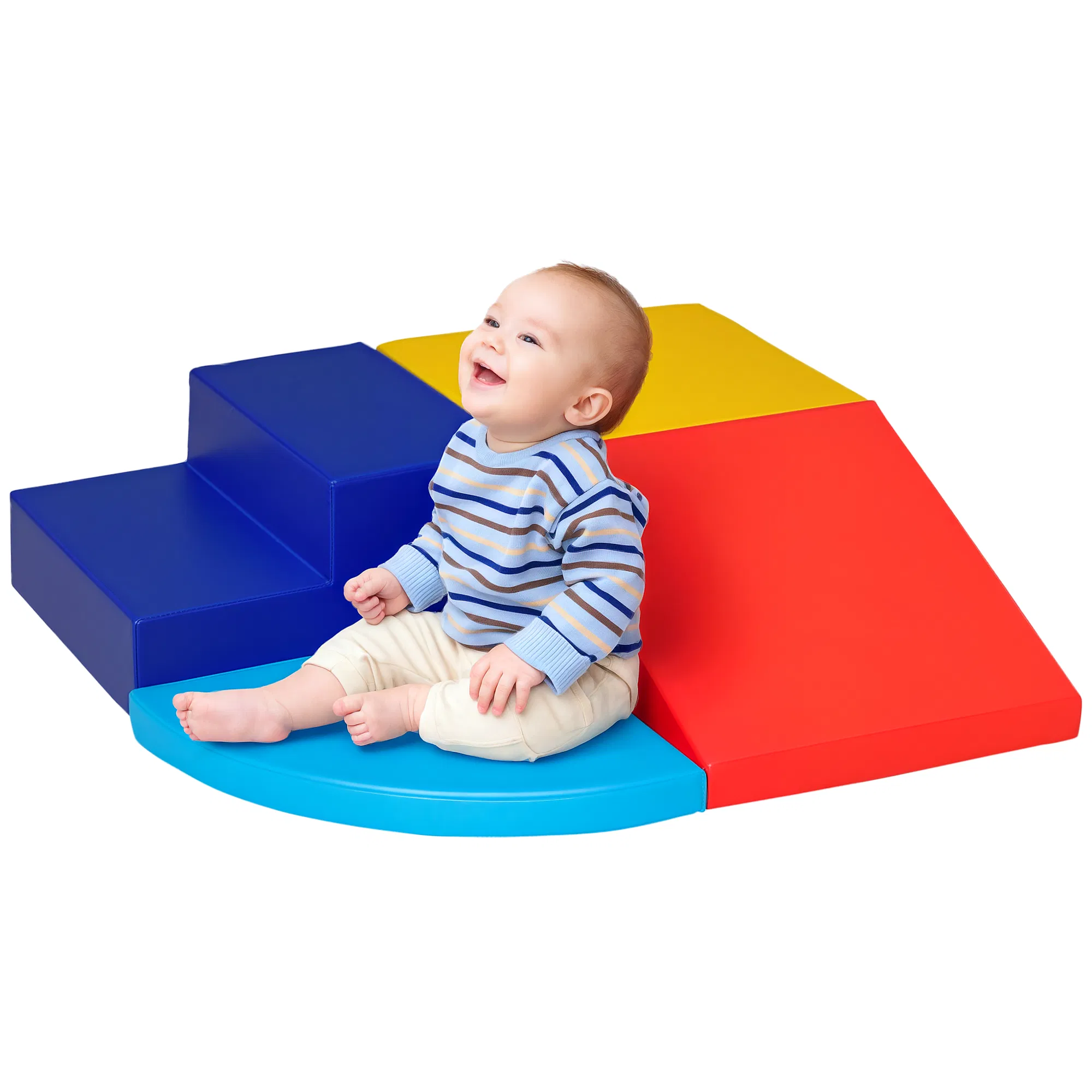 Crawl and Climb Foam Play Set Toddler Nugget 4 Pieces Lightweight Interactive Set for…