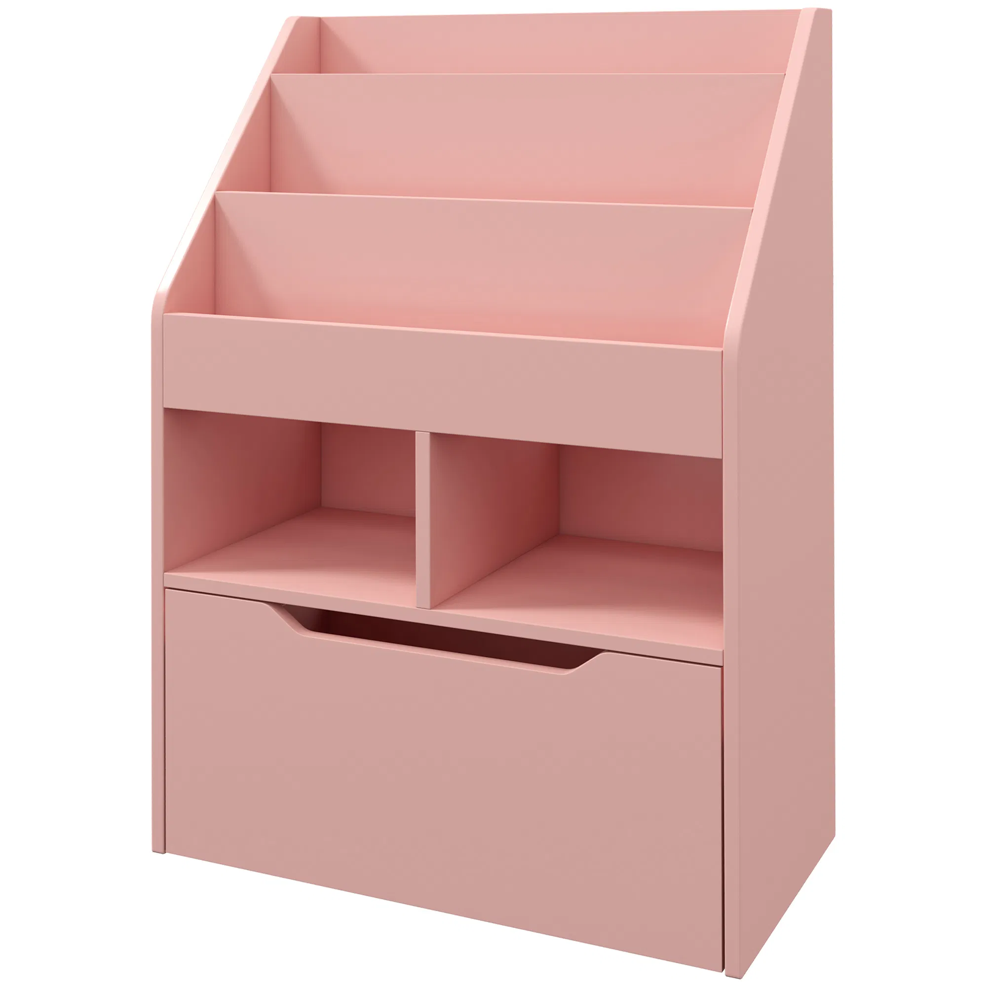 Kids Bookcase with Storage Drawer for Books, Reading Nook, for Classroom, Bedroom…