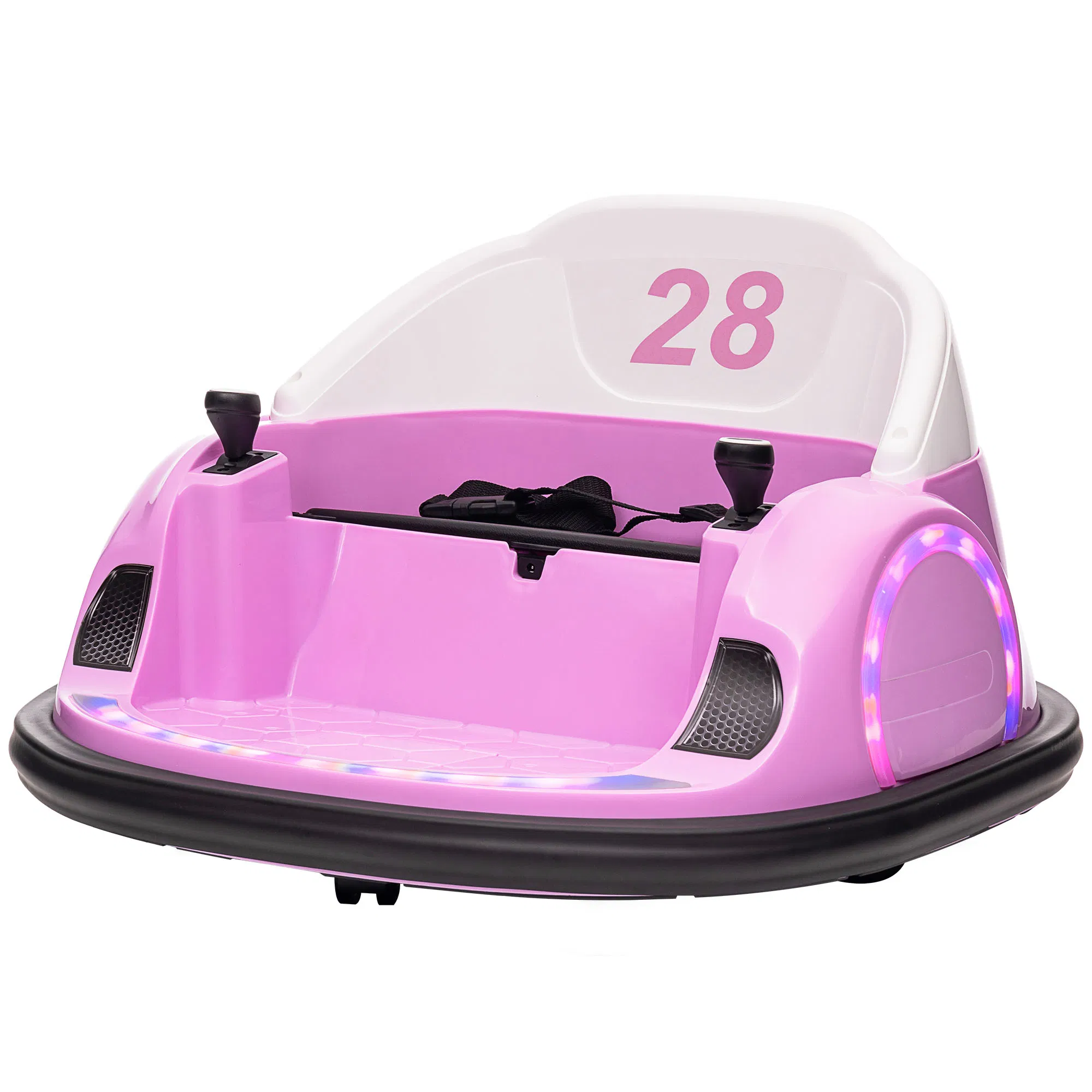 12V Bumper Car for Toddlers, Ride On Car with 360 Degree Remote Control, Lights Music…