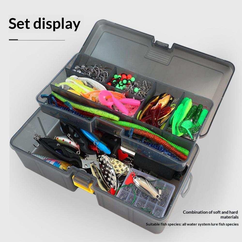 410-piece Lure Set Minnow, Pencil, And Bionic Soft Lure Kit