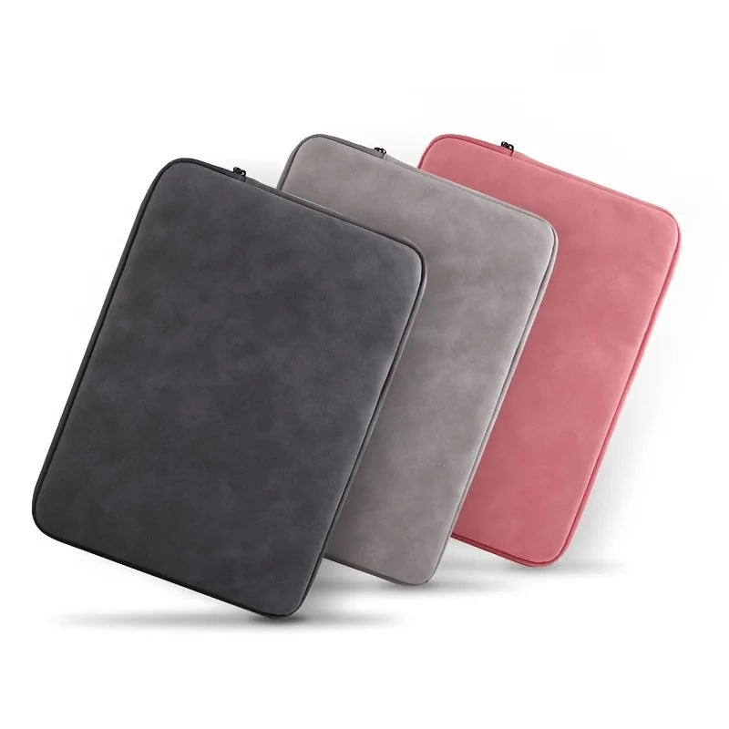 11 13 14 15 Inch Laptop PU Leather Protective Tablet Bag Computer Pouch Case Storage Bags…