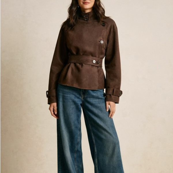 Retro Trendy Slim Fit Slimming Top Coat