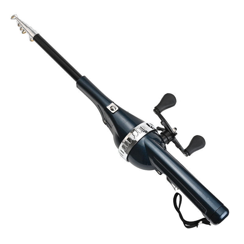 Folding Fishing Rod, One-piece Foldable Rod, Portable