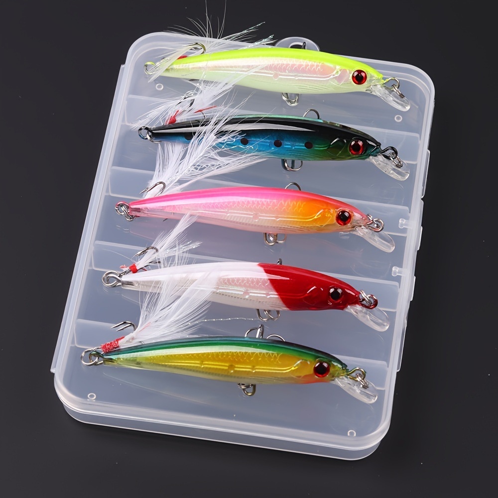 5-piece Boxed Lure Set Minnow Bait 9 Cm