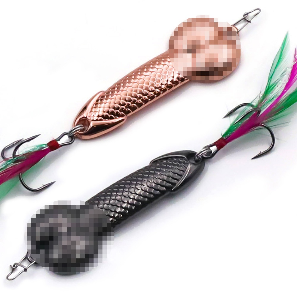 Metal JJ Sequin Lure Bait Rose Gold And Gun Black