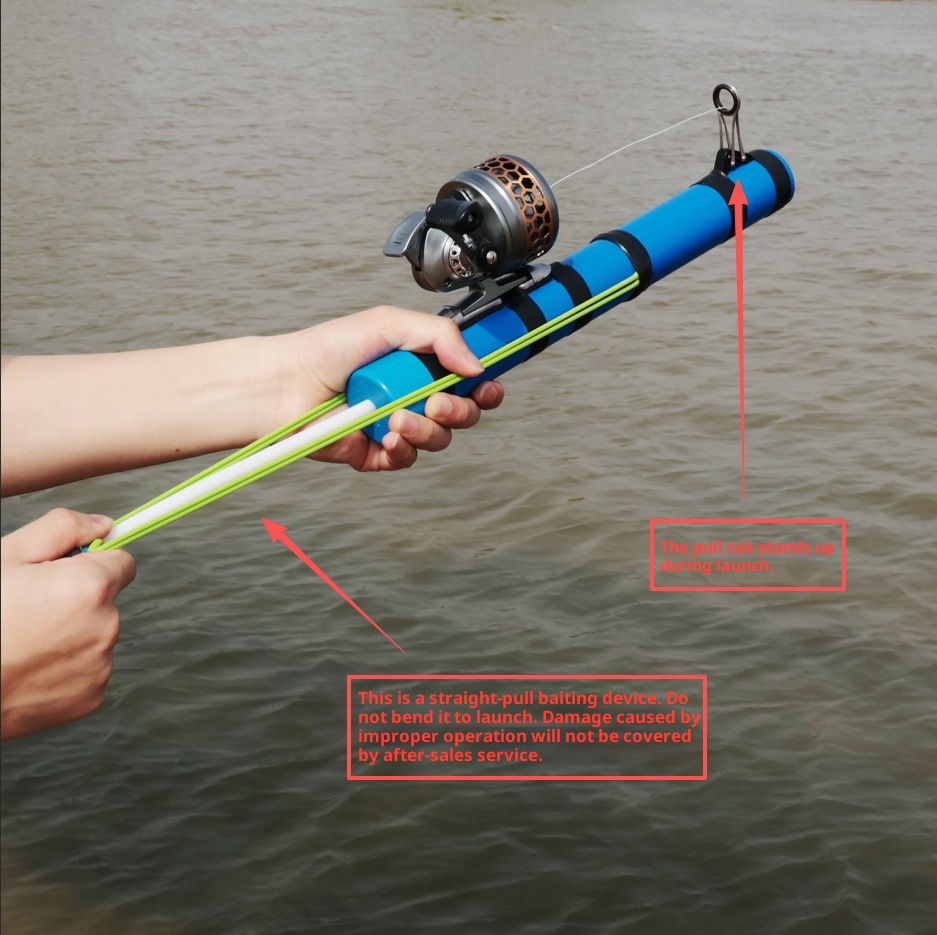 Catapult Lure Spinning Wheel Bottle Spinning Reel Lure Fishing Rod