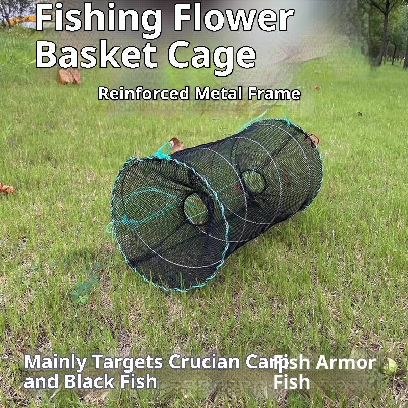 Spring Fishing Folding Basket Turtle Cage