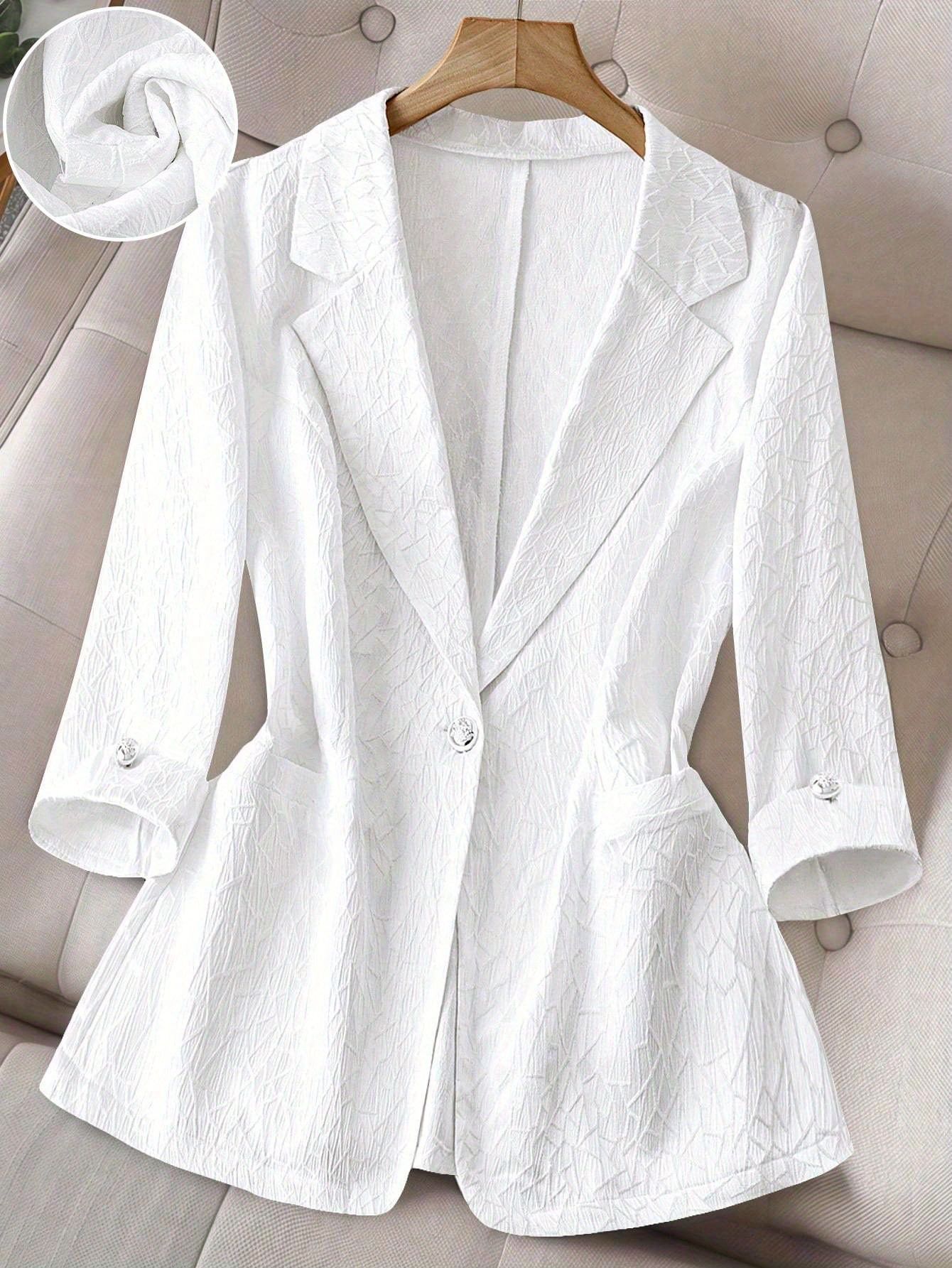 European And American New Autumn Suit, Light Luxury Textured Lapel Single-button Slim-fit…